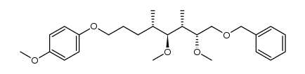 (2R,3S,4S,5S)-(+)-1-Benzyloxy-2,4-dimethoxy-8-(4'-methoxyphenoxy)-3,5-dimethyloctane结构式