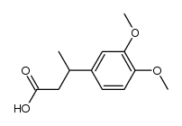 3-(3,4-dimethoxy-phenyl)-butyric acid Structure