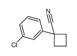 1-(3-氯苯基)环丁烷-1-腈结构式