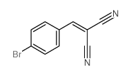 2-(4-溴苯亚苄基)丙二腈结构式