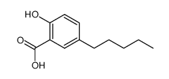 2-羟基-5-戊基苯甲酸结构式