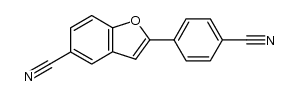 2-(4-Cyanphenyl)-1-benzofuran-5-carbonitril Structure