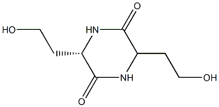 S-3,6-二(2-羟乙基)-2,5-二酮哌嗪结构式