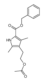 Benzyl-4-(2-acetoxyethyl)-3,5-dimethylpyrrole-2-carboxylate Structure