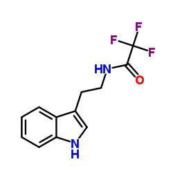2,2,2-TRIFLUORO-N-(2-INDOL-3-YLETHYL)ETHANAMIDE结构式
