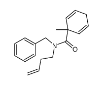N-benzyl-N-but-3-enyl-(1-methyl)cyclohexa-2,5-diene-1-carboxamide结构式