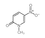 1-甲基-5-硝基-2(1H)-吡啶酮结构式