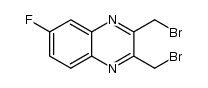 2,3-bis(bromomethyl)-6-fluoroquinoxaline结构式