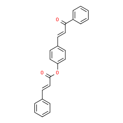 4-(3-OXO-3-PHENYL-1-PROPENYL)PHENYL 3-PHENYLACRYLATE Structure