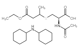 N-Acetyl-S-(2-ethoxycarbonylethyl-1-methyl)-L-cysteine, Dicyclohexylammonium Salt Structure
