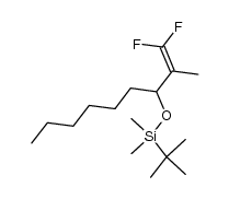 tert-butyl((1,1-difluoro-2-methylnon-1-en-3-yl)oxy)dimethylsilane Structure