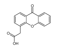 xanthenone-4-acetic acid Structure