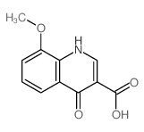 8-甲氧基-4-氧代-1,4-二氢-喹啉-3-羧酸结构式