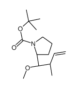 (S)-tert-Butyl 2-((1R,2S)-1-methoxy-2-methylbut-3-en-1-yl)pyrrolidine-1-carboxylate Structure