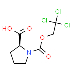 ((2,2,2-三氯乙氧基)羰基)-L-脯氨酸结构式
