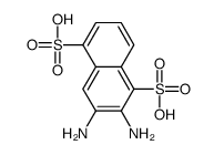 2,3-diaminonaphthalene-1,5-disulfonic acid Structure