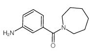 (3-氨基苯基)(1-氮杂环庚烷)甲酮结构式