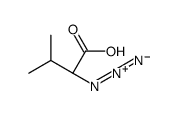 (2S)-2-azido-3-methylbutanoic acid结构式