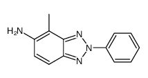4-methyl-2-phenyl-2H-benzo[1,2,3]triazol-5-ylamine结构式