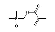 (dimethylphosphinyl)methyl methacrylate structure