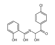 N-[2-(4-chlorophenyl)-1-hydroxy-2-oxoethyl]-2-hydroxybenzamide Structure