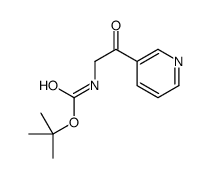 (2-氧代-2-吡啶-3-基-乙基)-氨基甲酸叔丁酯结构式