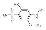 4-amino-5-methoxy-2-methyl-N-methylbenzene sulfonamide Structure