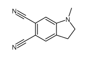 5,6-dicyano-1-methyl-2,3-dihydroindole Structure