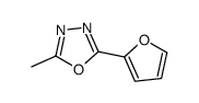 2-(furan-2-yl)-5-methyl-1,3,4-oxadiazole结构式