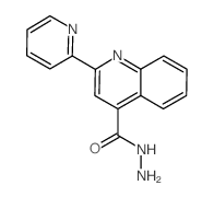 2-吡啶-2-喹啉-4-羧酸肼结构式