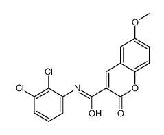 N-(2,3-dichlorophenyl)-6-methoxy-2-oxochromene-3-carboxamide结构式