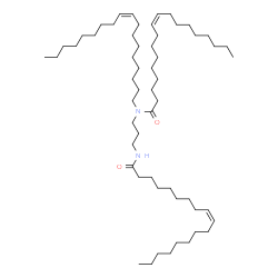 (Z,Z,Z)-N-9-octadecenyl-N-[3-[(1-oxo-9-octadecenyl)amino]propyl]-9-octadecenamide结构式