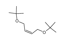 cis-1,4-bis-(tert-butoxy)but-2-ene结构式
