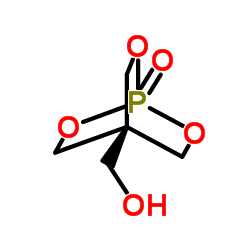 2,6,7-三氧杂-1-磷杂双环(2.2.2)辛烷-4-甲醇-1-氧化物结构式