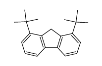 1,8-Di-tert-butyl-9H-fluorene结构式