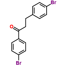 1,3-Bis(4-bromophenyl)-1-propanone Structure