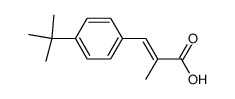 (2E)-3-[4-(tert-butyl)phenyl]-2-methylprop-2-enoic acid Structure