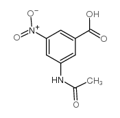 3-乙酰氨基-5-硝基苯甲酸结构式