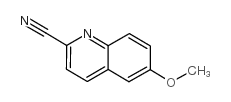 2-Quinolinecarbonitrile,6-methoxy- Structure
