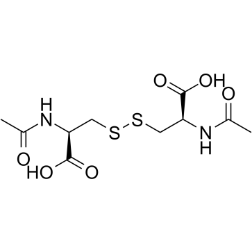 N,N'-二乙酰基-L-胱氨酸结构式