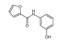 N-(3-hydroxyphenyl)-2-furamide结构式