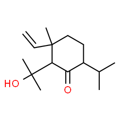 Cyclohexanone,3-ethenyl-2-(1-hydroxy-1-methylethyl)-3-methyl-6-(1-methylethyl)- Structure