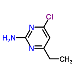 4-Chloro-6-ethyl-2-pyrimidinamine structure