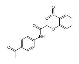 N-(4-acetylphenyl)-2-(2-nitrophenoxy)acetamide结构式