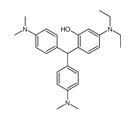 2-[bis[4-(dimethylamino)phenyl]methyl]-5-(diethylamino)phenol结构式