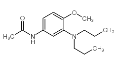 3-(N,N-二丙基)氨基-4-甲氧基乙酰苯胺结构式