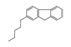 2-pentyl-9H-fluorene结构式