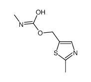 (2-methyl-1,3-thiazol-5-yl)methyl N-methylcarbamate结构式