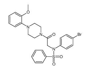 N-(4-bromophenyl)-N-[2-[4-(2-methoxyphenyl)piperazin-1-yl]-2-oxoethyl]benzenesulfonamide Structure