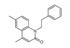4,6-dimethyl-1-(2-phenylethyl)quinolin-2-one Structure